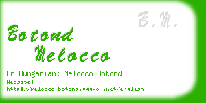 botond melocco business card